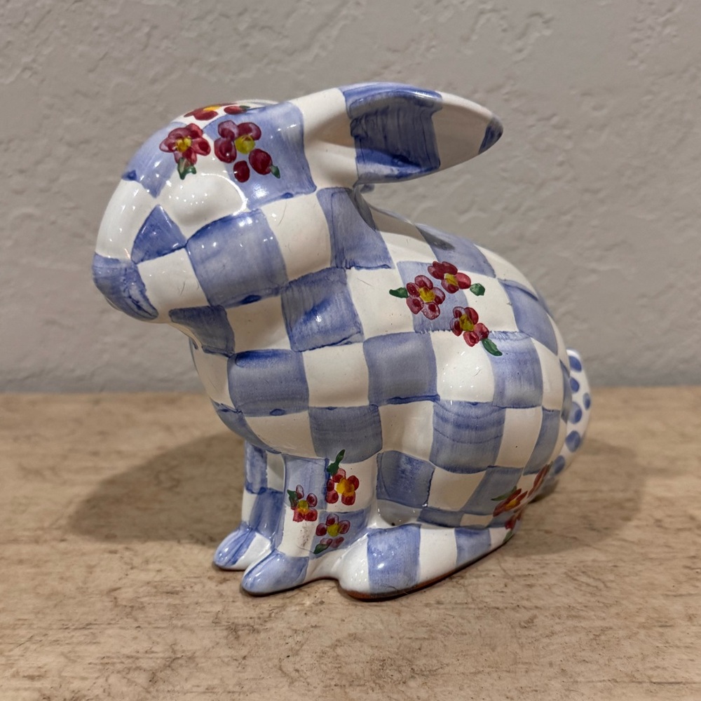 Mackenzie Childs Ceramic Rabbit